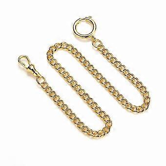 Vintage Metal Albert Pocket Watch Chain with T-Bar Jeans Belt Clip and Link Clasp for Fob and Pocket Watches, Waist Chain Accessories
