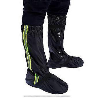 Wodoodporny pokrowiec na buty Oxford Cloth High Snow Rain Boot Cover Odblaskowy pokrowiec na buty dla mężczyzn i kobiet (, M)