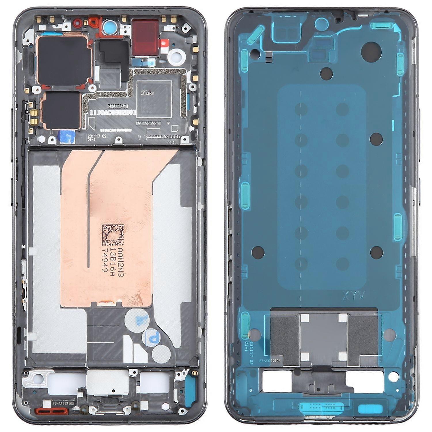 For Xiaomi 14 Pro Display Frame Front Housing Frame Bezel Replacement Part Black