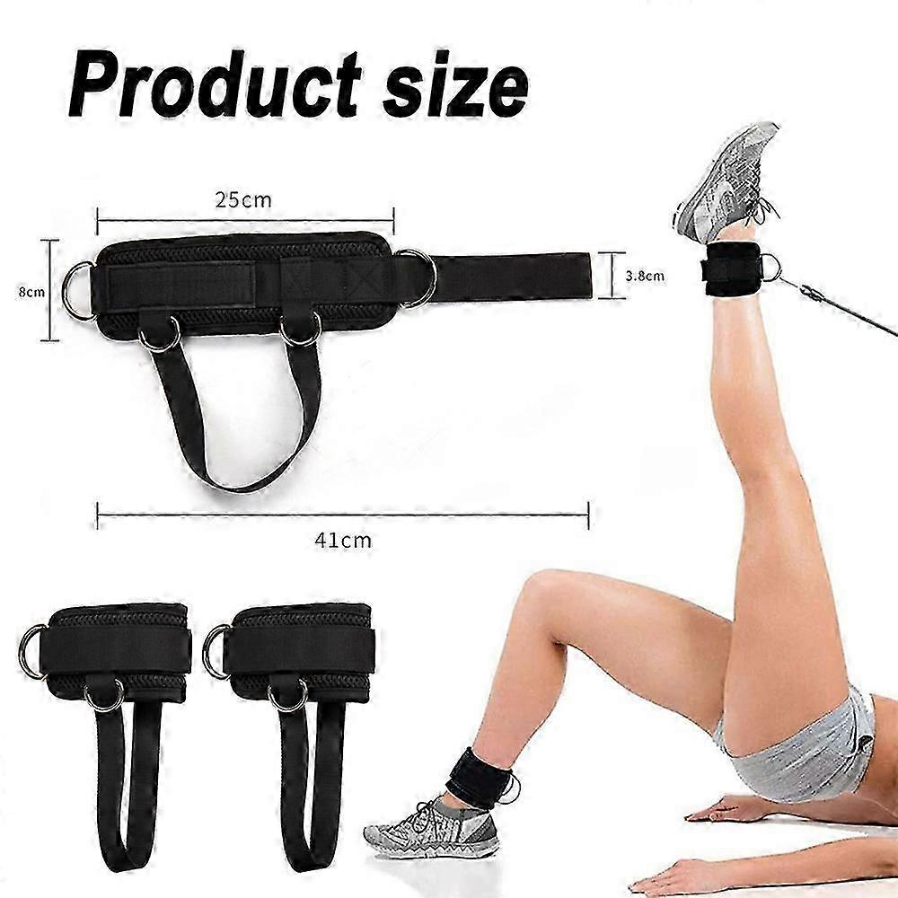 Ankle Straps for Cable Machine Glute Kickbacks, Adjustable Comfort