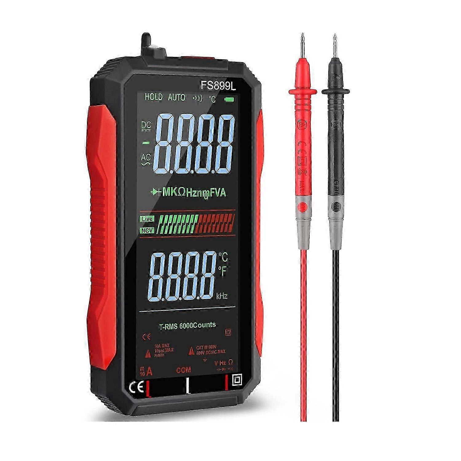 USB Multimeter Digital Voltmeter with 4.8Inch LCD Screen Multi Tester Capacitance Resistance Frequency Voltage Tester