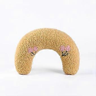 Pet Small Pillows for Small Dogs Cat U-Shaped Puppy Neck Pillow for Indoor Improve Relief Sleeping Machine Washable (Yellow) SU