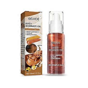 Body highlighter-olja Body face setting glitterpuder ger en ljusare makeup-look Diamond muscle highlighter oil flash 1