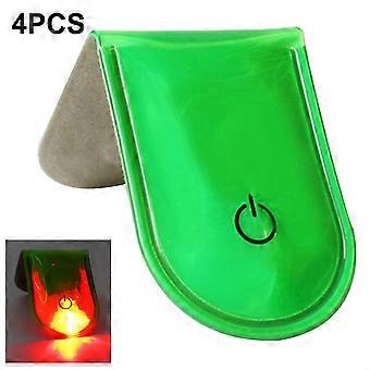 4 stuks magnetische LED-veiligheidsklemmen, verlichting voor nachtelijke hardloopsessies, kamperen en andere activiteiten.