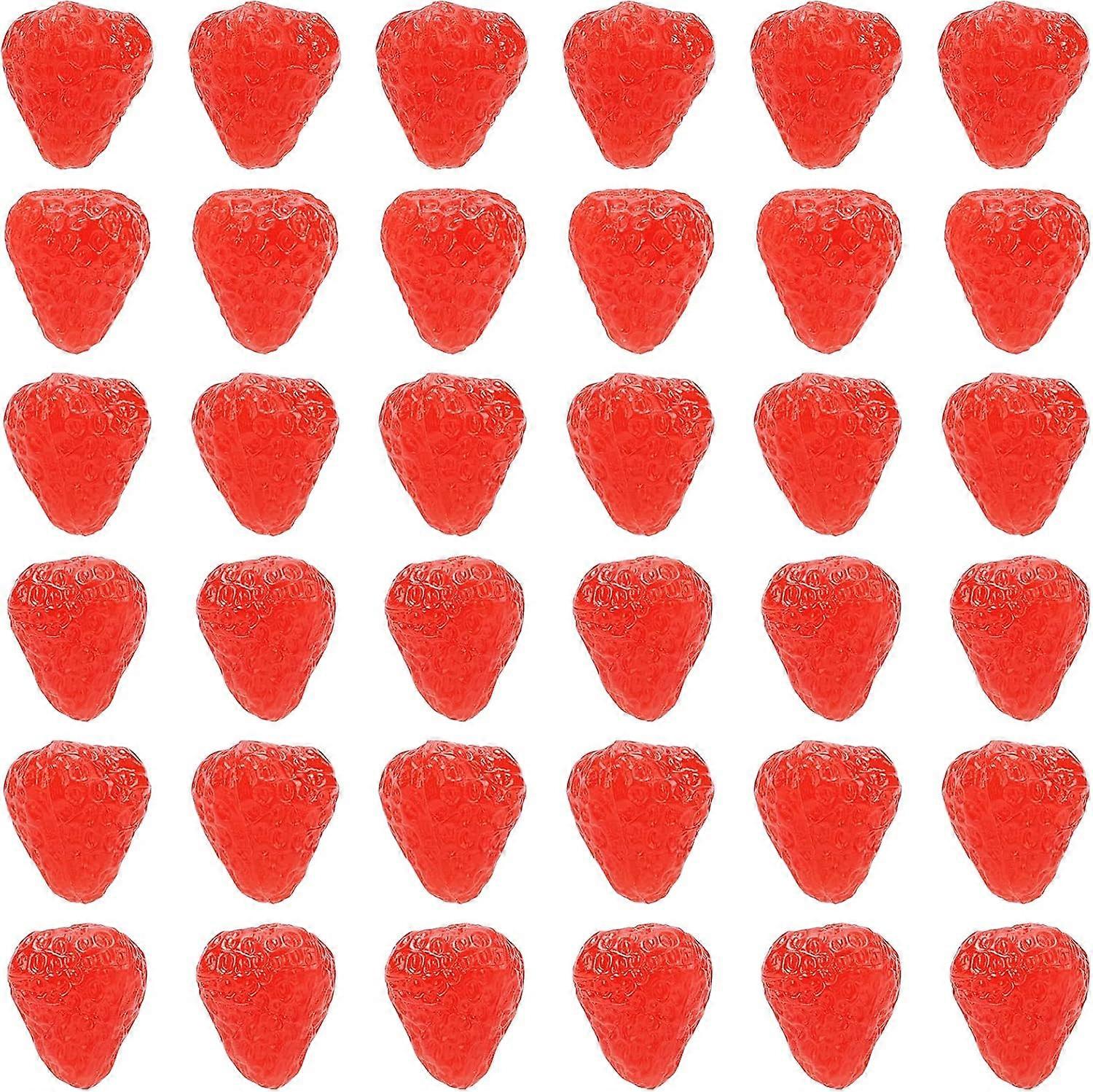140pcs Artificial Raspberry Miniature Strawberry Simulation Strawberry Mini Strawberry Miniature Fruit for making kit