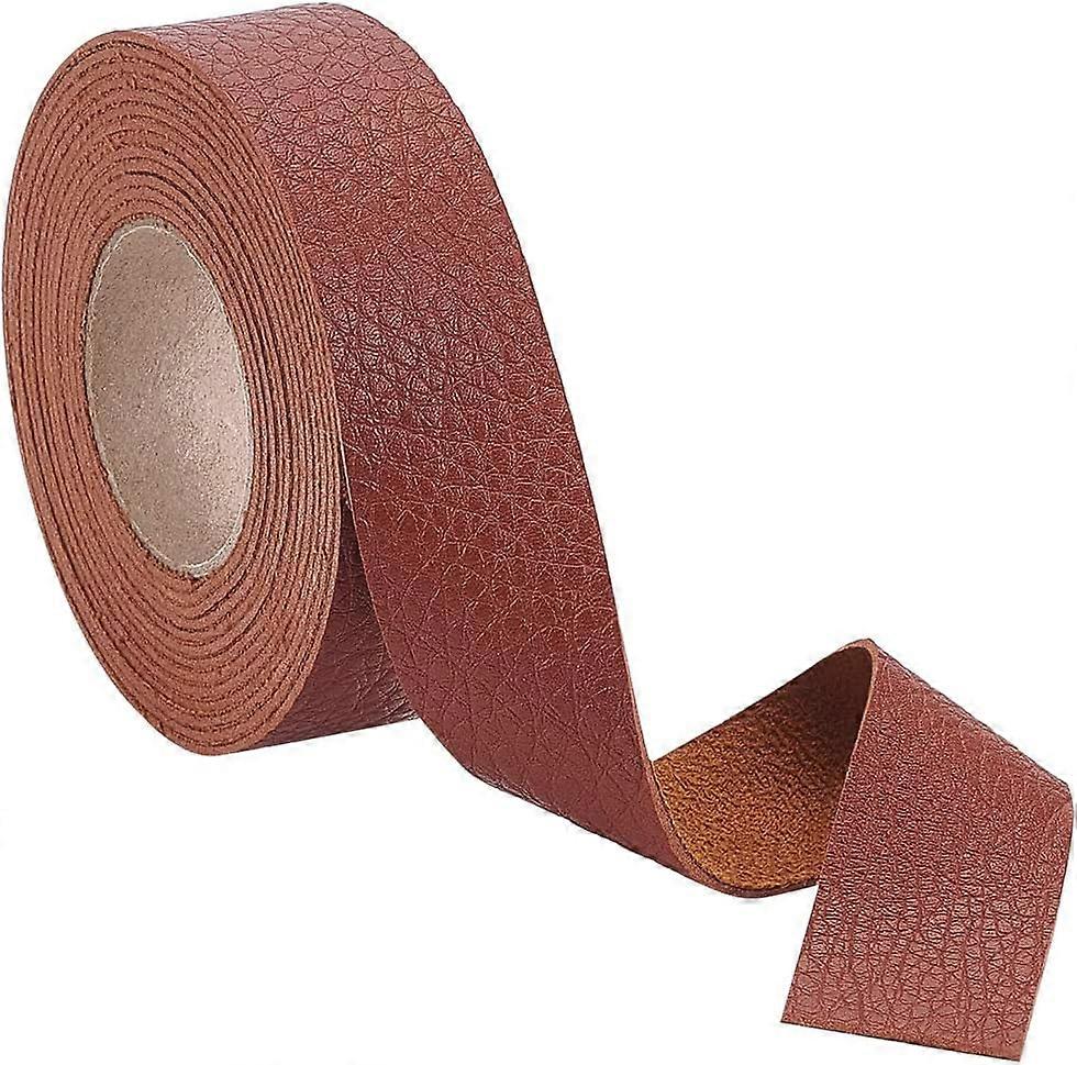 98x1 Inch Lychee Pattern Leather Strap Leather Belt Strips Camel PU Single Face Lychee Pattern Leather Strap