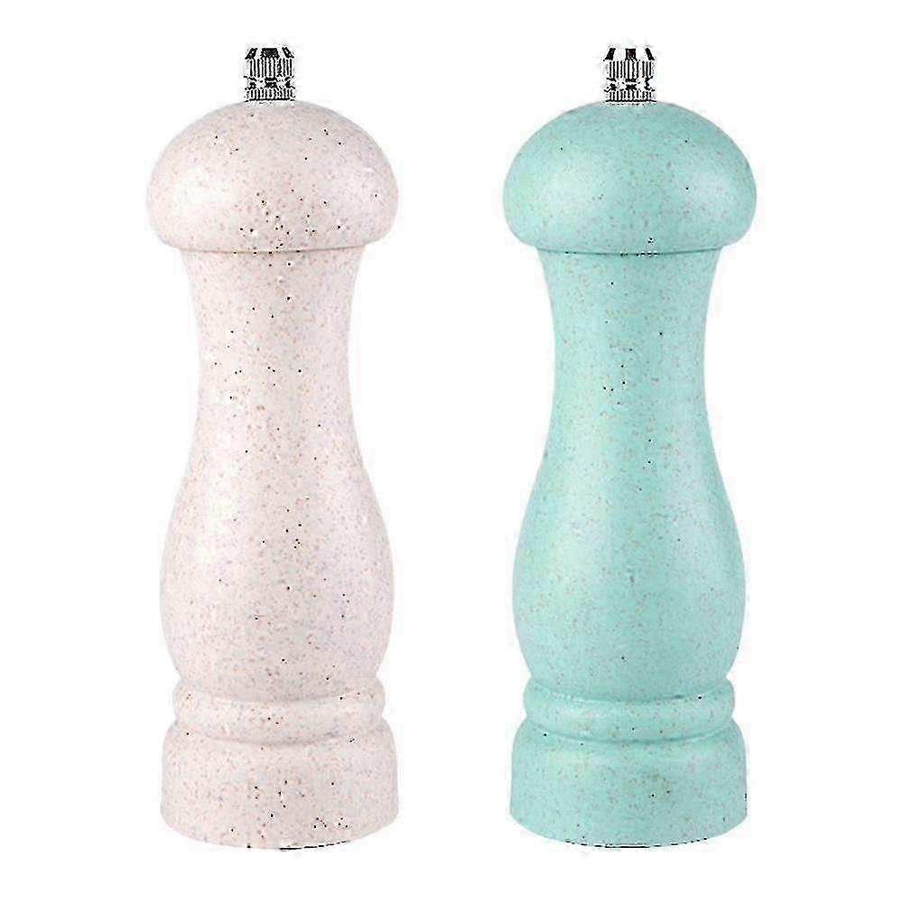 Oak Wood Salt Pepper Grinder Adjustable Coarseness Refillable