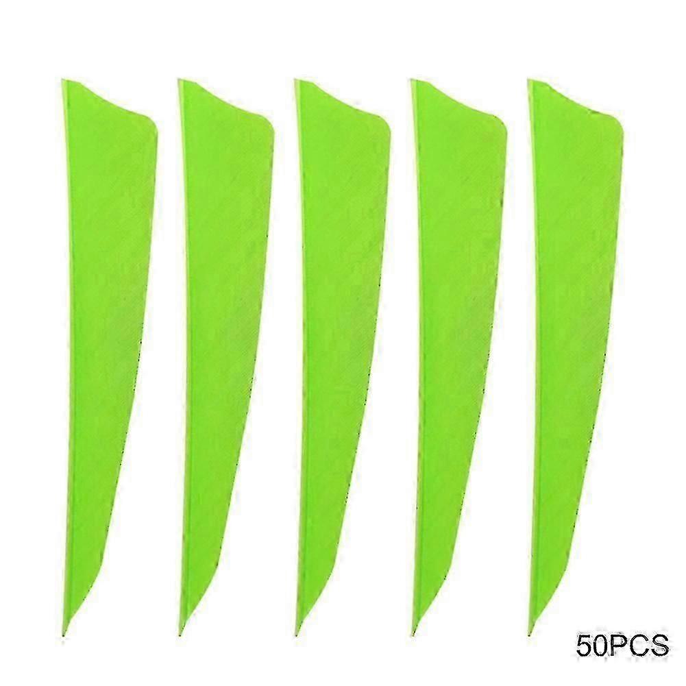 Conjunto de 50 pontas de flecha de 4 polegadas para caça, cor verde-JJ