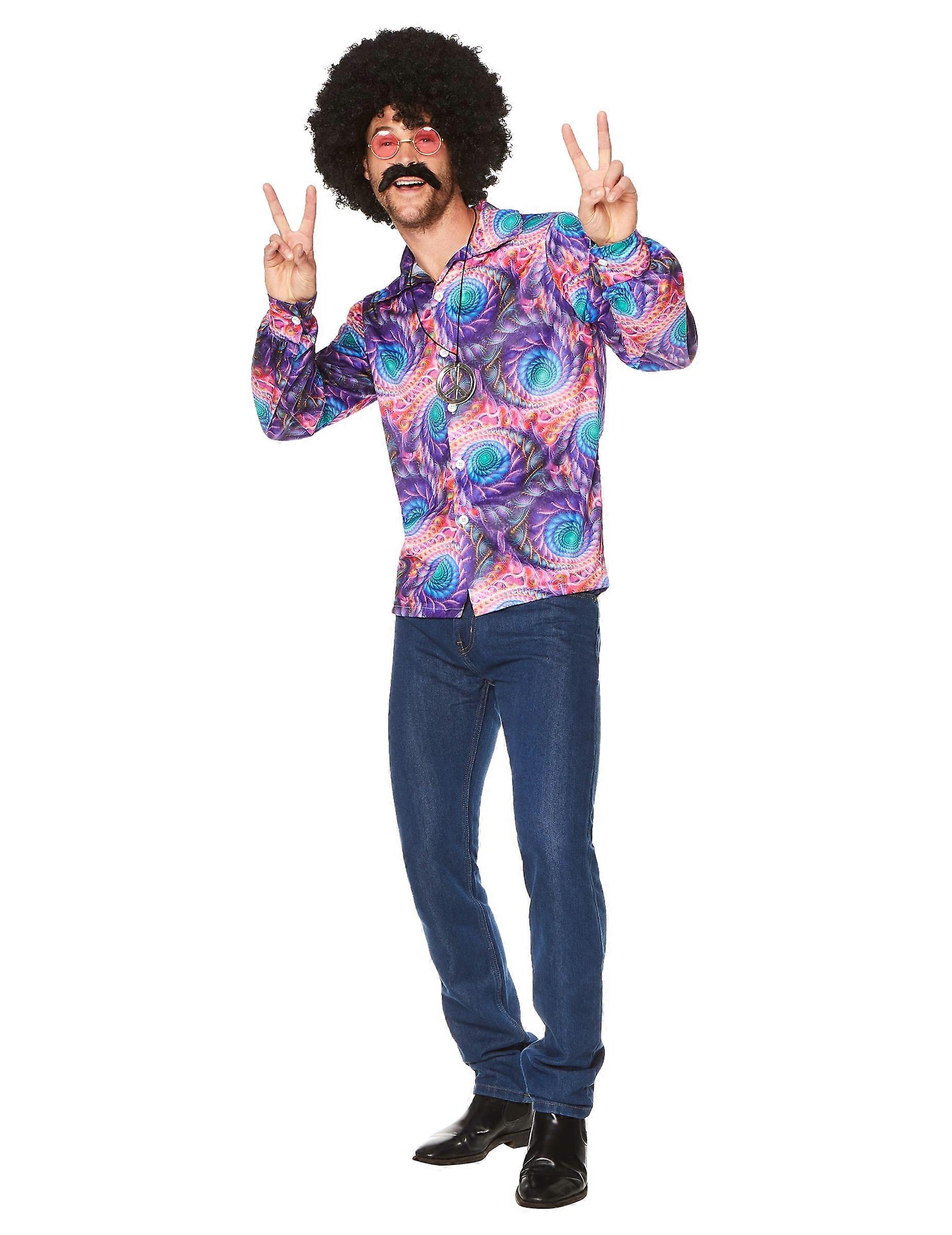 Men's psychedelic hippie shirt