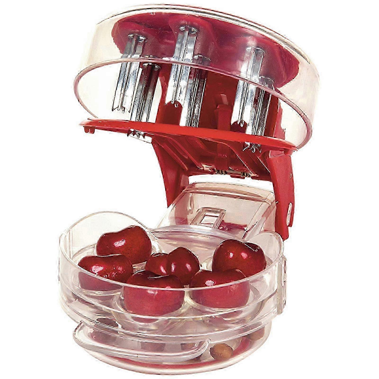 Easy-grip cherry seed remover for comfortable handling