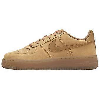 Nike Air Force 1 Leder Low Top Skateboardschuhe Braun Unisex HQ7476-700