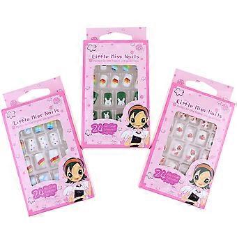 Kunstnagels voor kinderen: 3 doosjes zelfklevende nageltips