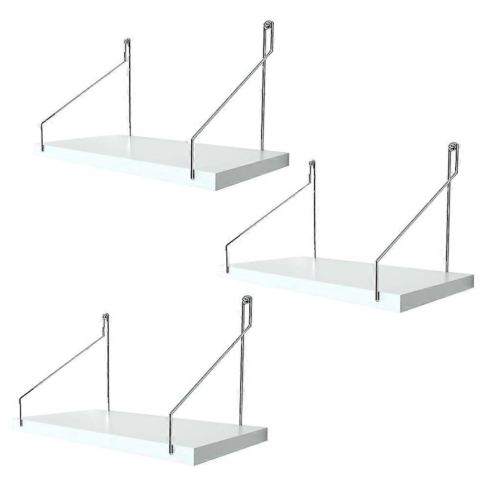Punch-Free Wall Mounted Storage Rack Floating Shelves 3Pcs