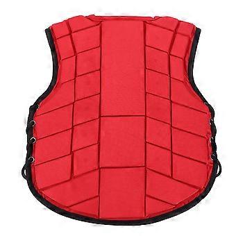 Bambini Equestre Gilet Schiuma Imbottito Sicurezza Equitazione Equipaggiamento Protettivo Body Protector RedCL