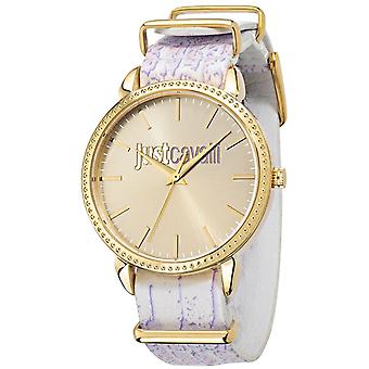 Nur cavalli Uhren die ganze Nacht Quarz Analog Damenuhr mit Rindsleder Armband R7251528503