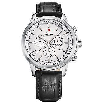 Swiss Military Swiss Quartz Analog Man Watch with Cowskin Bracelet SM34052.09