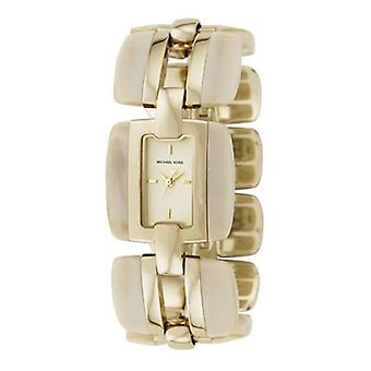 Mkors trend/ Mixed Quartz Analog Women's Watch with MK4199 Gold Plated Stainless Steel Bracelet