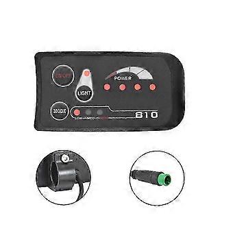 6PIN S810 E-Bike-Messgerät, LED-Anzeige, IP65, 36 V UART für Elektrofahrräder, Elektrofahrrad-Messgerät(36 V)