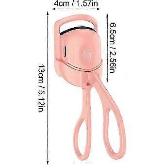 Heated Eyelash Curler Rechargeable Electric Eyelash Curler Long Lasting Quick Natural Curling 2 Temperature Modes