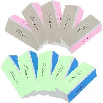10pcs Nail Buffer Blocks and Manicure Sanding Blocks Four-Sided Portable Nail Polishing for Gentle Nail Maintenance Home Salon Use