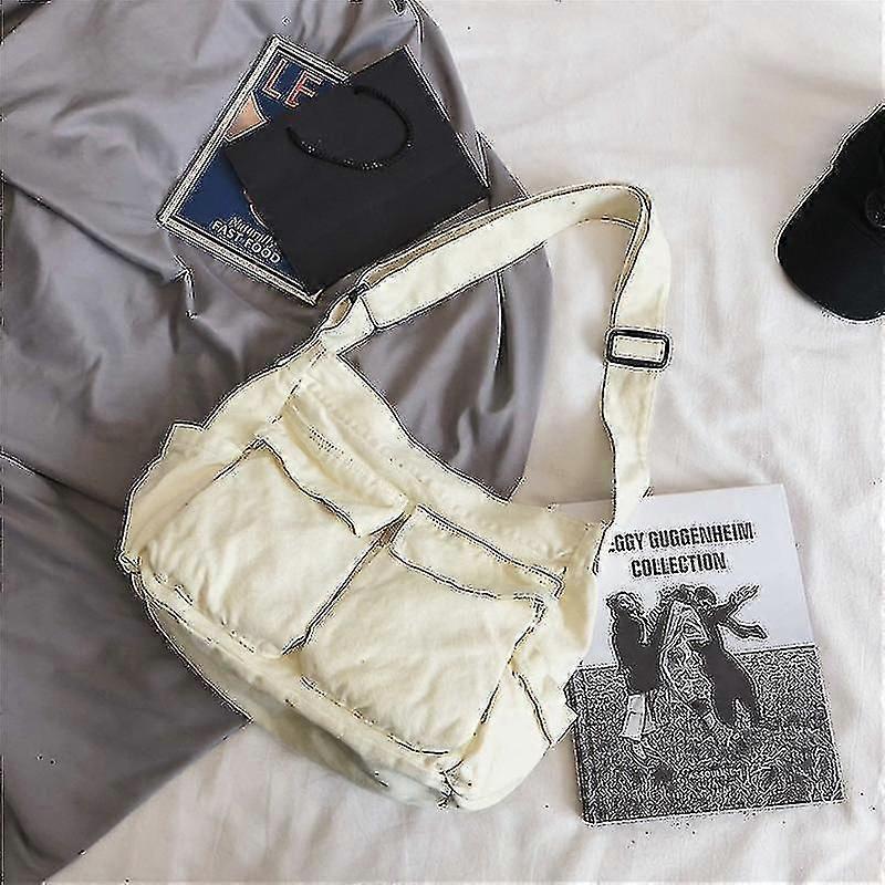Large-Capacity Canvas Messenger Bag