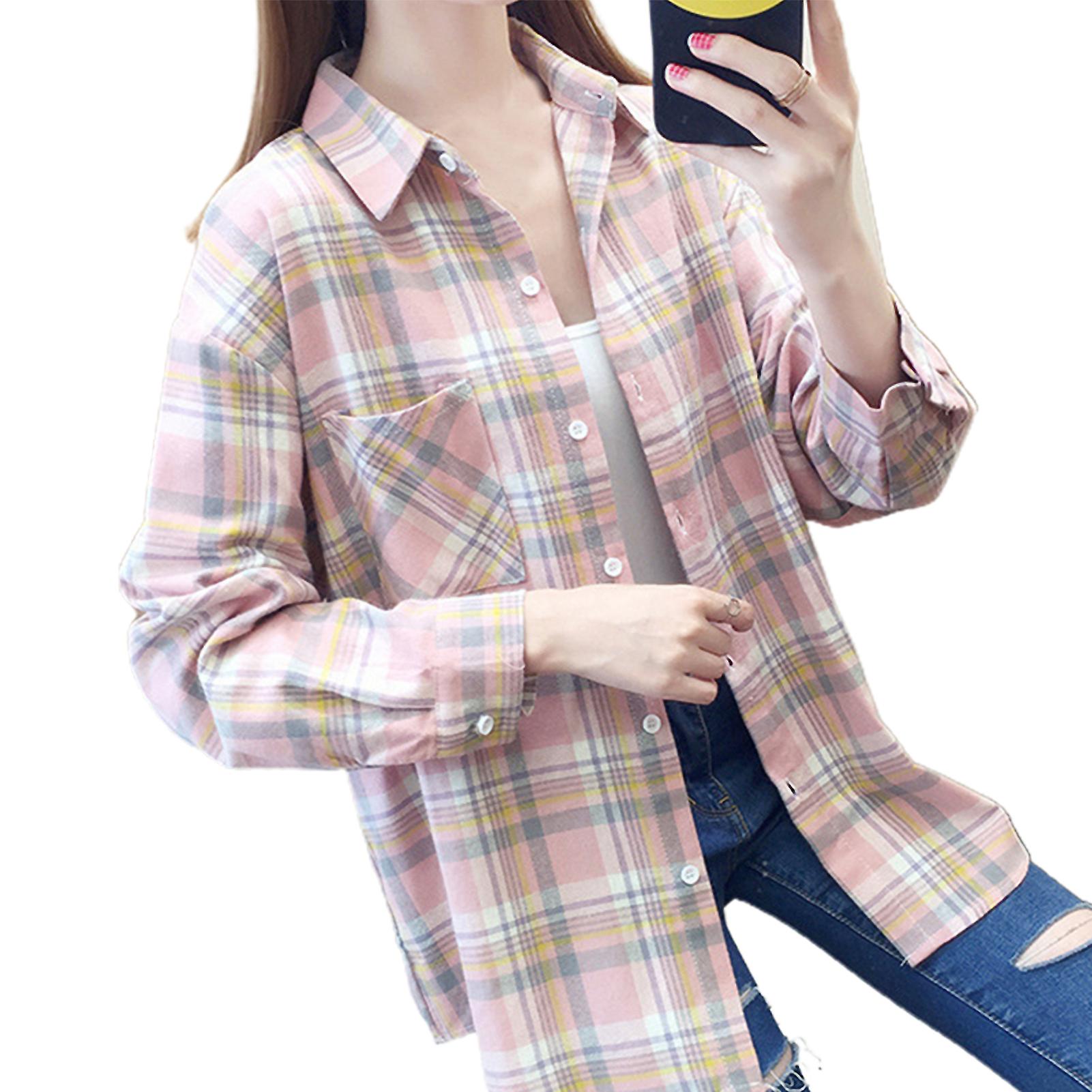 Women's Blouse Button Hem Can Be Worn In All Seasons
