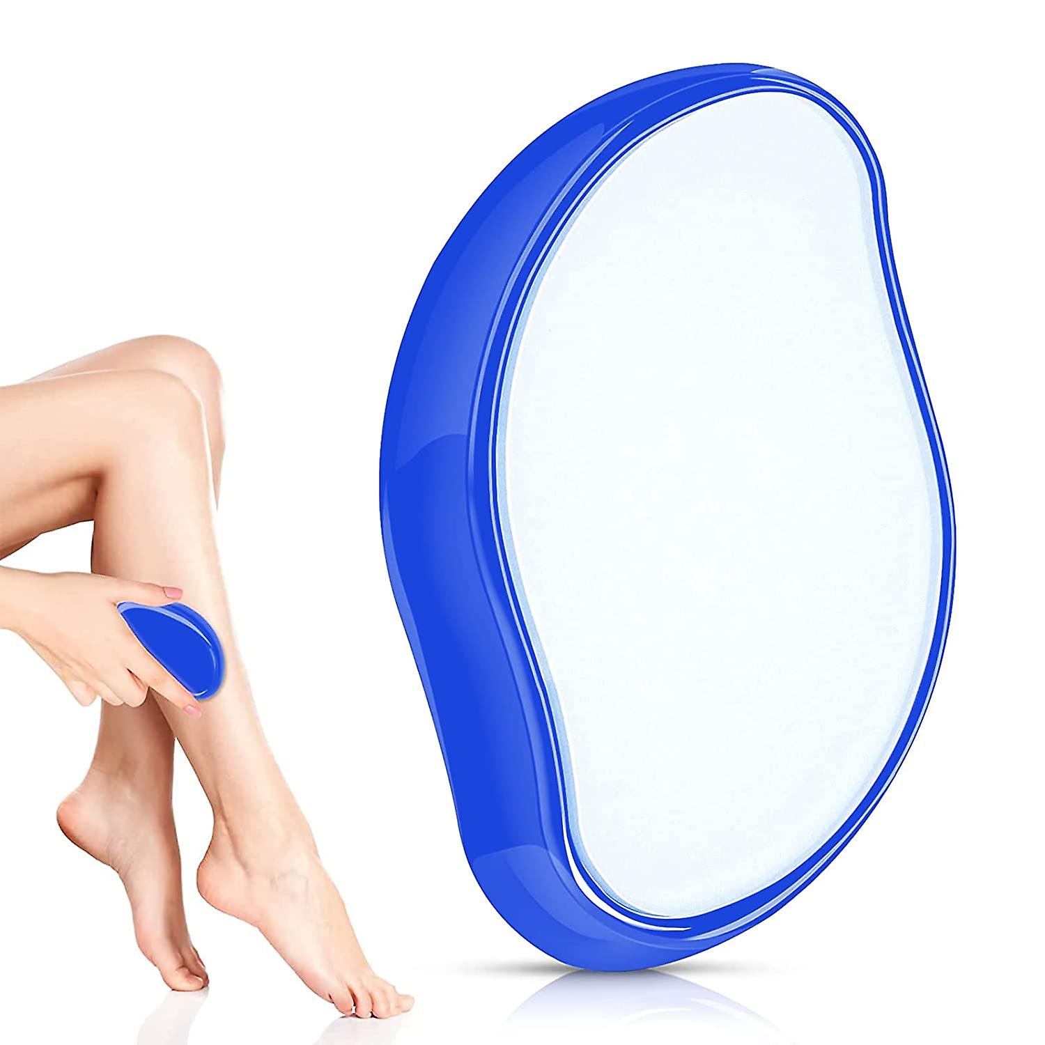 Crystal Epilator For Men And Women, Painless Exfoliation Hair Removal Tool For Arms Legs Back Reusable And Washable, Portable Epilatorblue