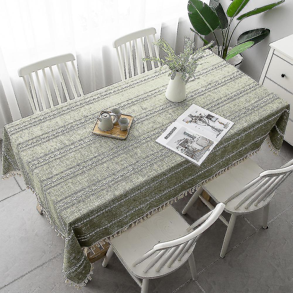 Rectangular Tablecloth, Embroidered Fabric, Coffee Table Cloth