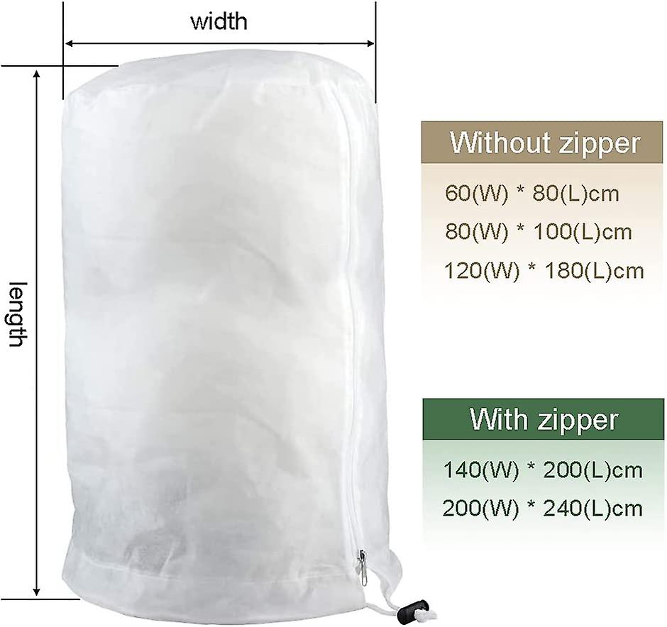 100pcs Fruit Protection Bags With Drawstring - Organza Mesh Covers For Garden Fruits, Veggies, Strawberries (10x15cm, White)