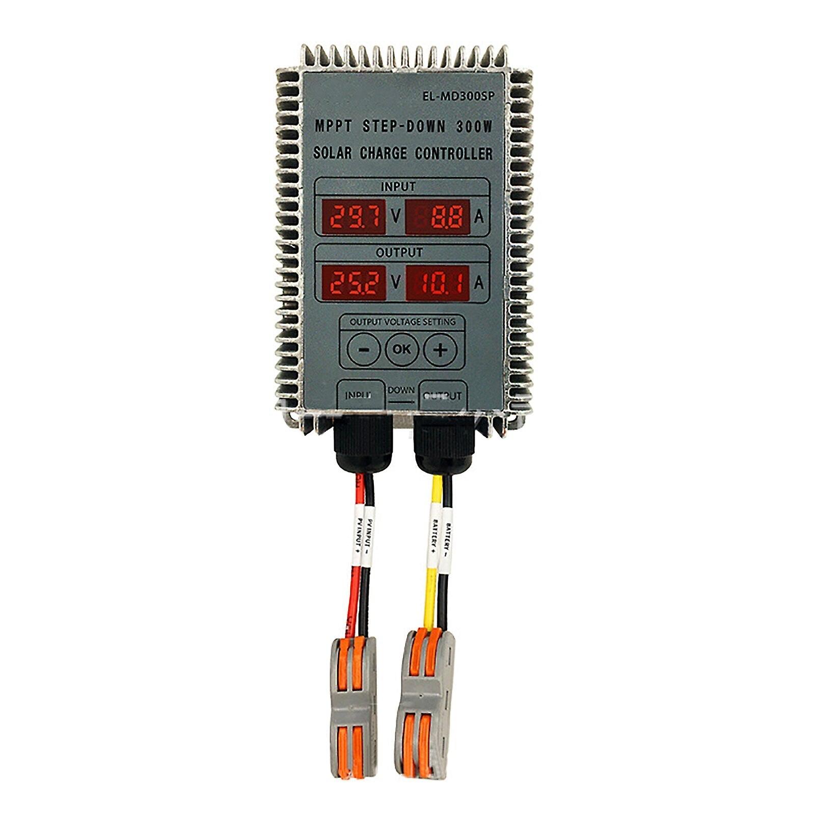 Step Down Mppt Function Display Solar Charging Controller 10-30v Voltage Adjustable Photovoltaic Lithium Iron Phosphate Battery