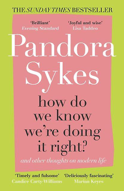 How Do We Know Were Doing It Right by Pandora Sykes Paperback