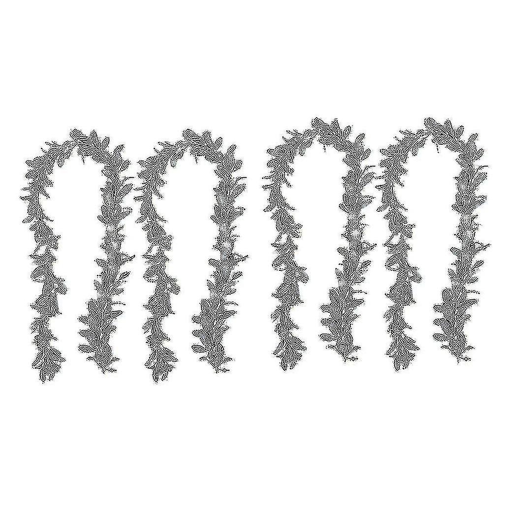 6 pezzi di agnello artificiale floccati Ear Garland - 6ft / piece Soft Faux Vine Greenery And Leaves For Framh