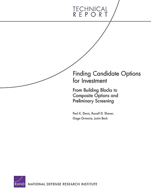 Finding Candidate Options For Investment by Justin Beck Paperback