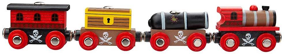 Bigjigs järnväg trä pirat tåg