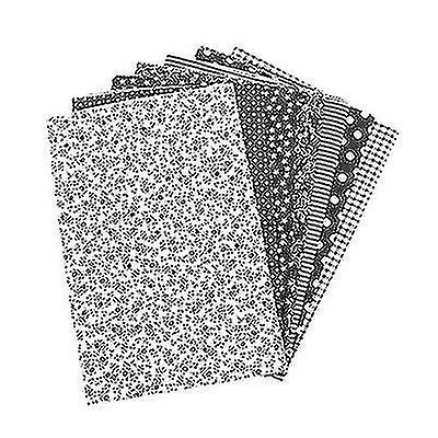 7pcs Mixed Printed Cotton Sewing Quilting Fabrics For Patchwork Needlework Diy