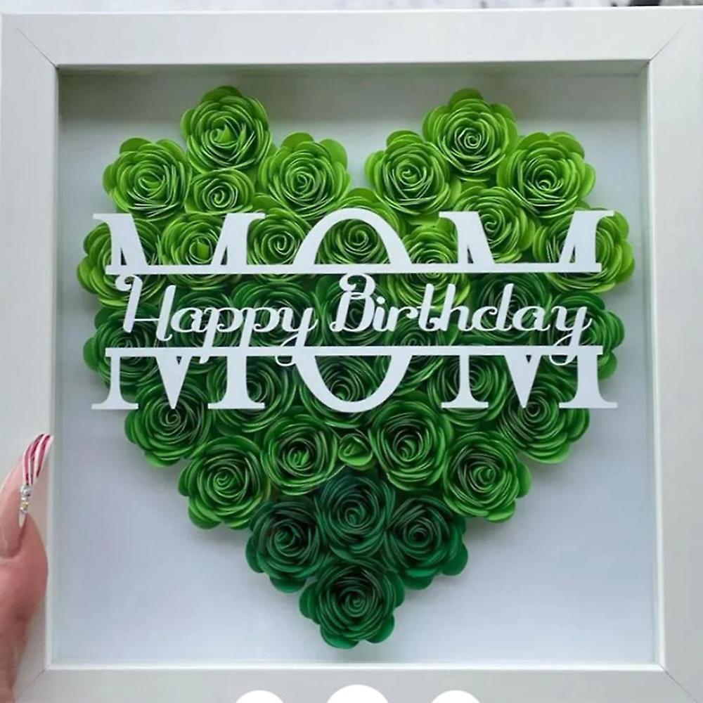 Trä Blomma Display Case Minne Shadow Box Ram Födelsedagspresenter