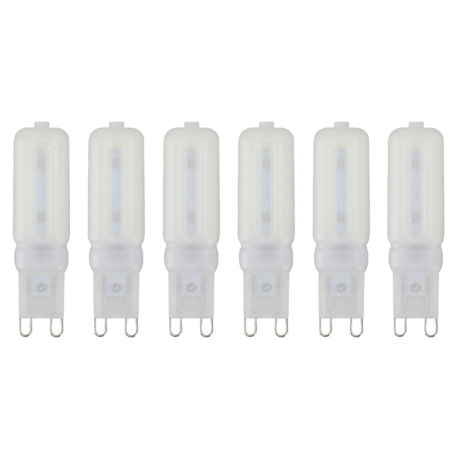 Dimmable G9 Bulb Eye Protection 32 LED 7W Small Bulb for Chandelier Ceiling Light 6pcs White Light 220V