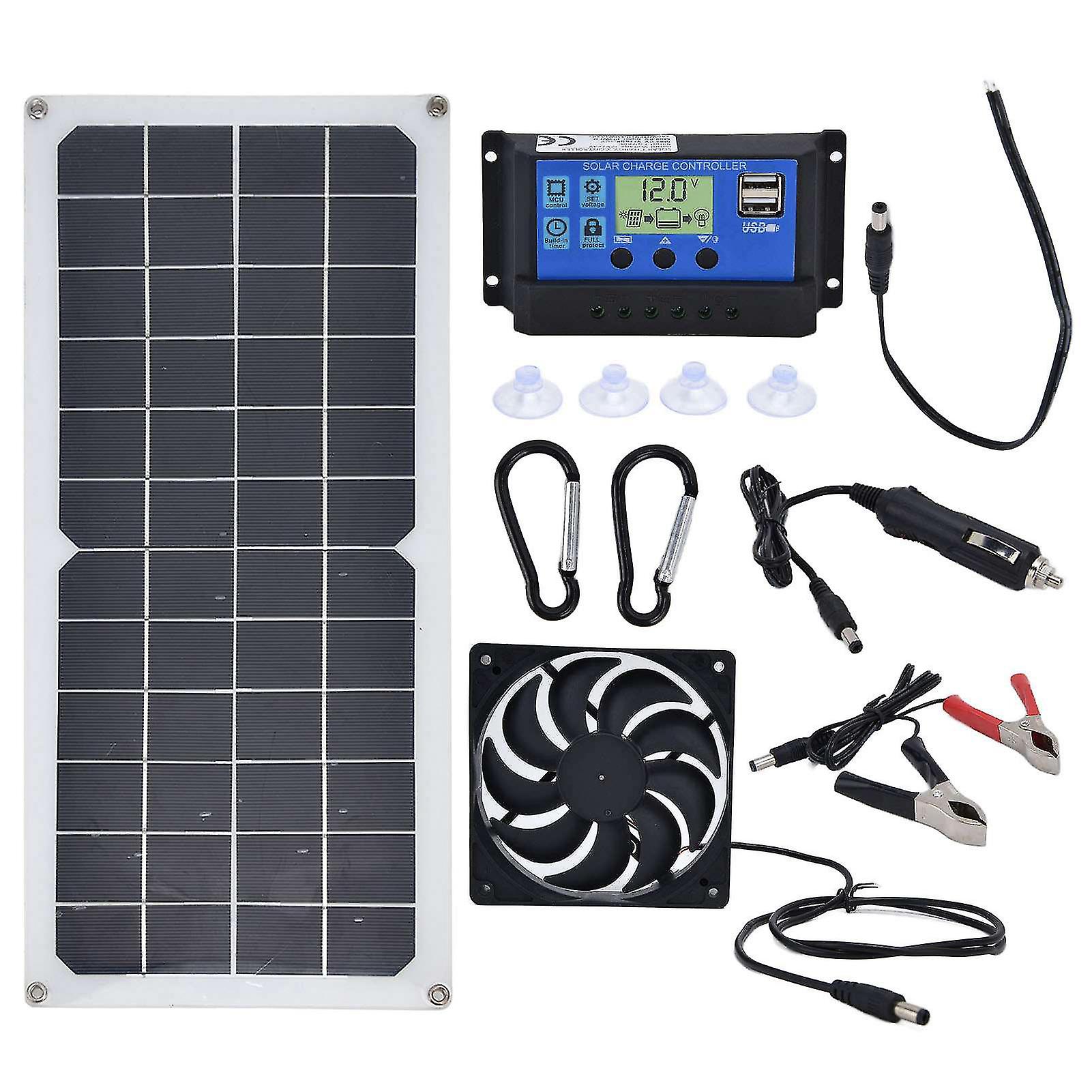 10W Solar Panel Kit with 10A Controller for Vehicles and Mobile Charging