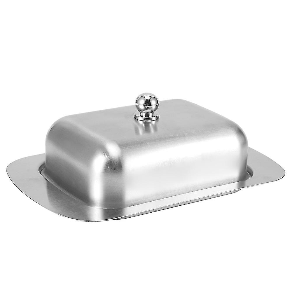Butter Dish - Stainless Steel Double Insulation Dessert Bowl Cheese Bread Box Butter Container, Butter Box Butter Keeper W/Handle Cover Kitchen Access