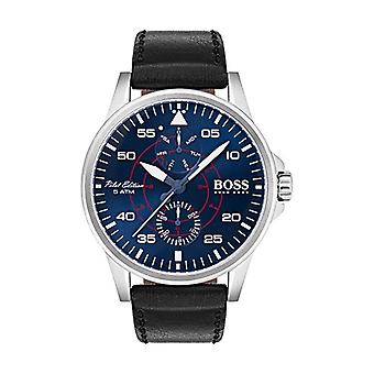 Aviator Acer 44mm Esfaz Co ng Men's Analog Quartz Watch with Cowhide Bracelet 1513515