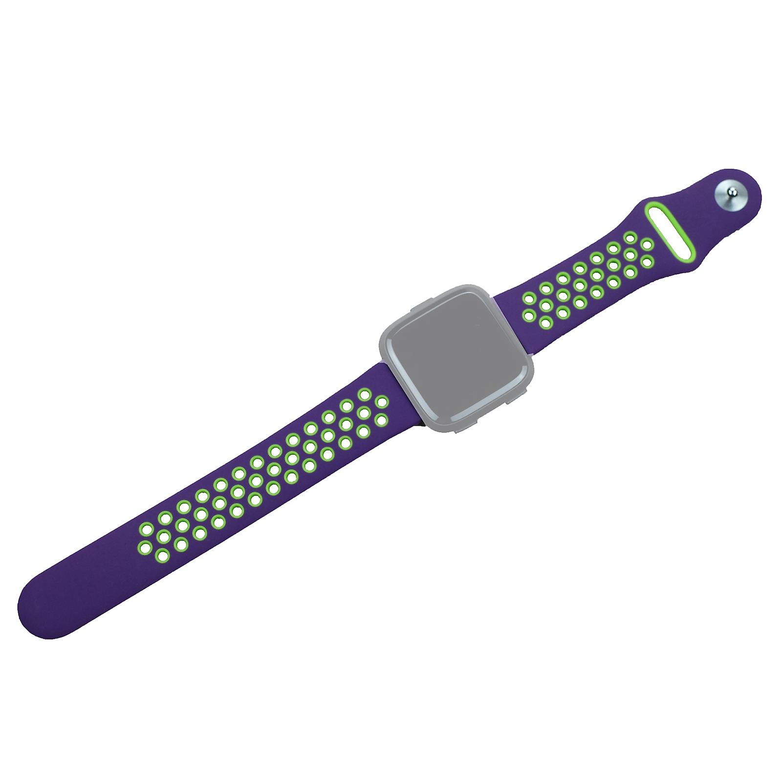 For Fitbit Versa 3 Two-color Silicone Watchband