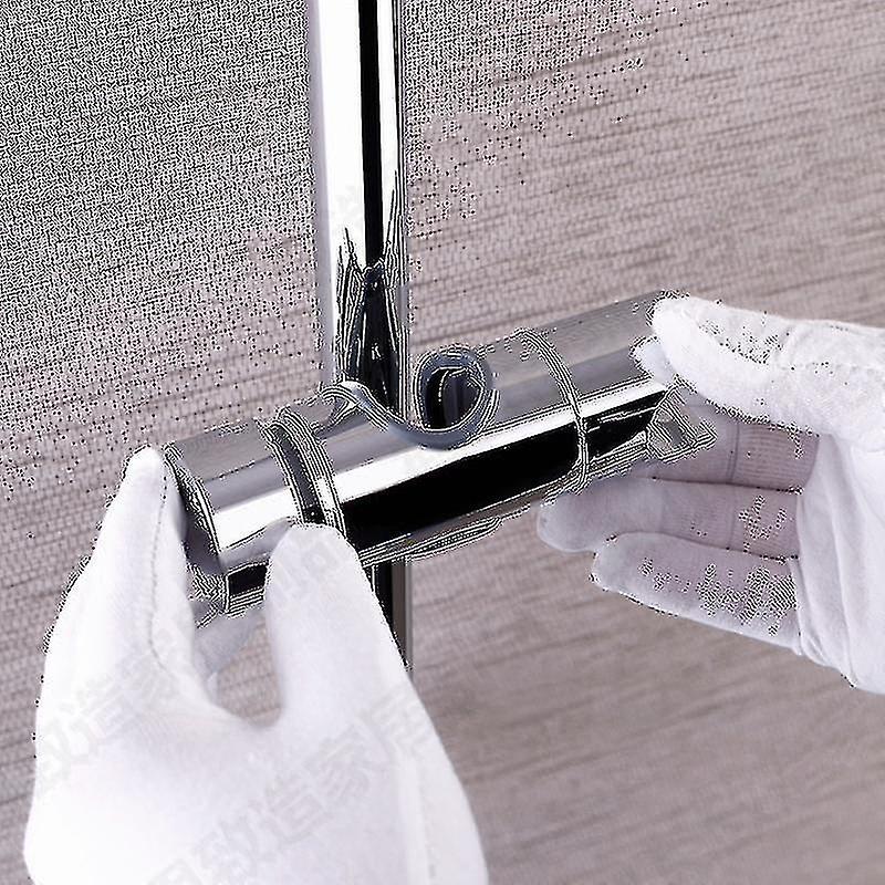 Replaceable Hand Shower Holder, Shower Head Holder, Chrome Abs (silver)