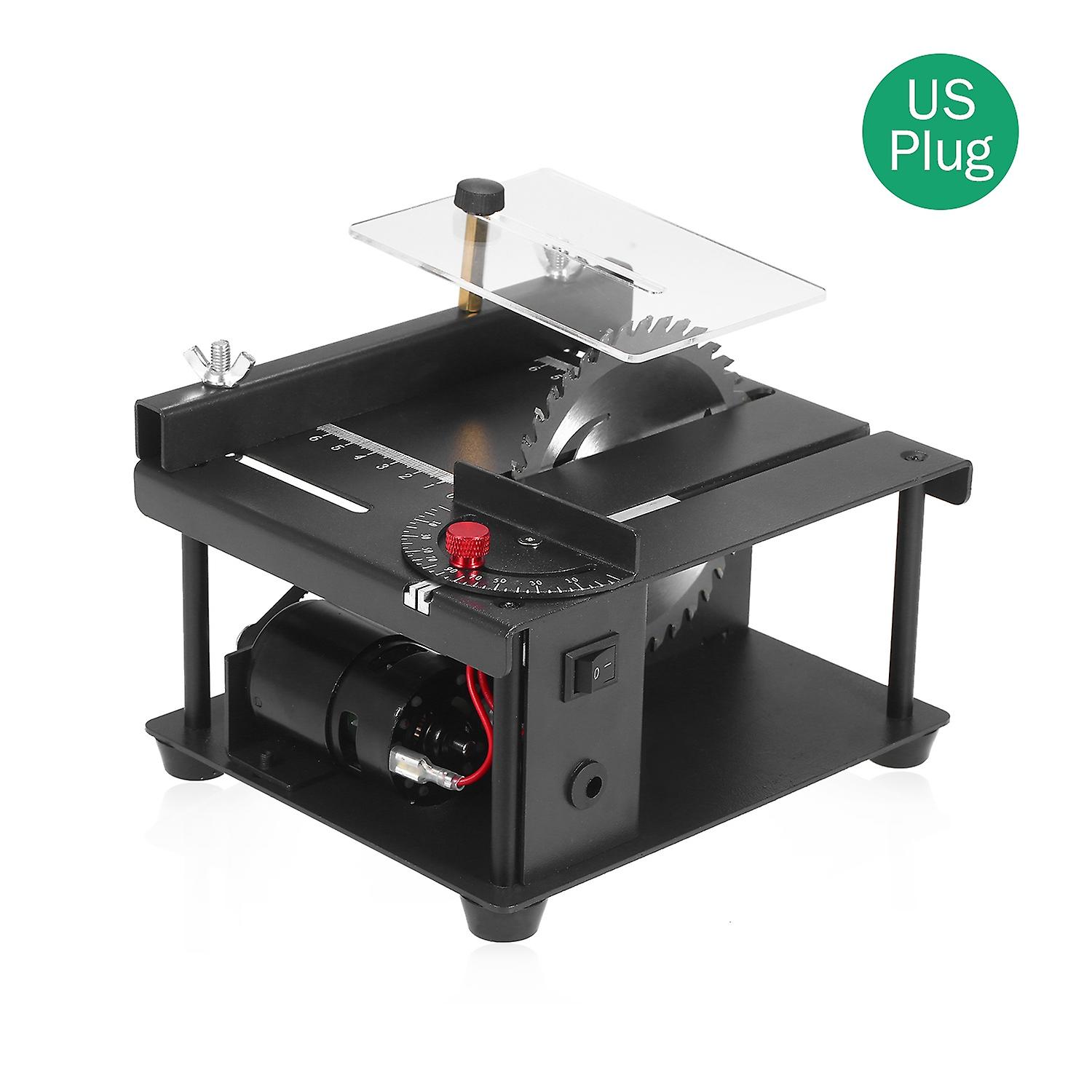 110-240V Multi-Functional Table Saw Mini Desktop Saw Cutter Electric Cutting Machine with Saw Blade