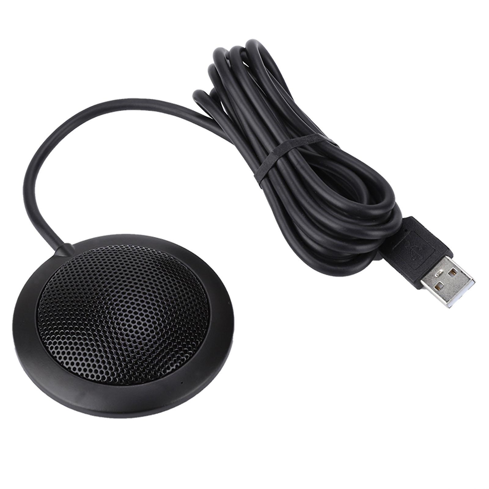 M2 Wired 360° Omnidirectional Microphone for Desktop Computer Conference Black