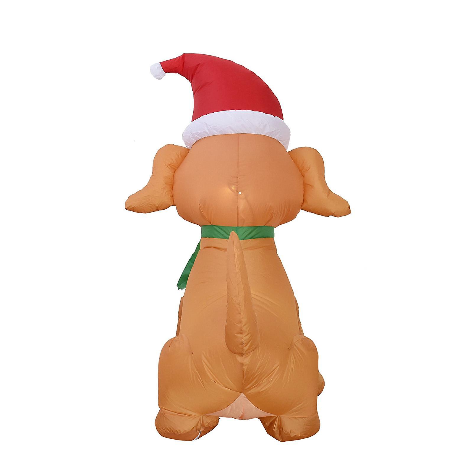 Christmas Inflatable with LED Lights for US Adaptor Garden Puppy Socks
