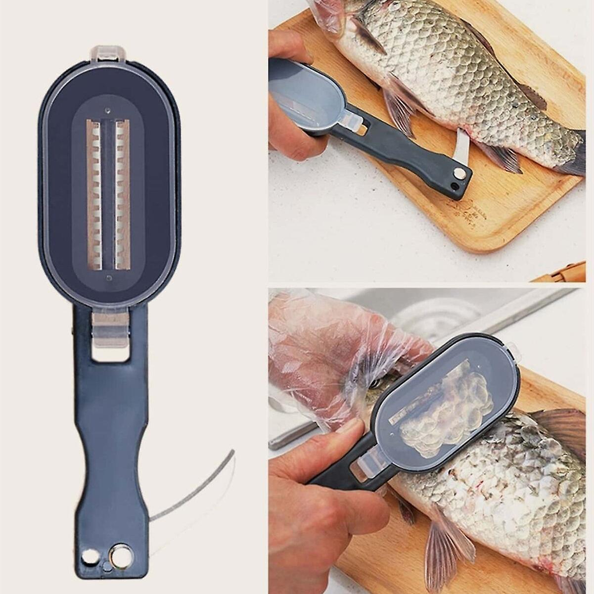 1pc Fish Scale Scraper Fish Scale Remover Kitchen Tool Peeler Stainless Steel