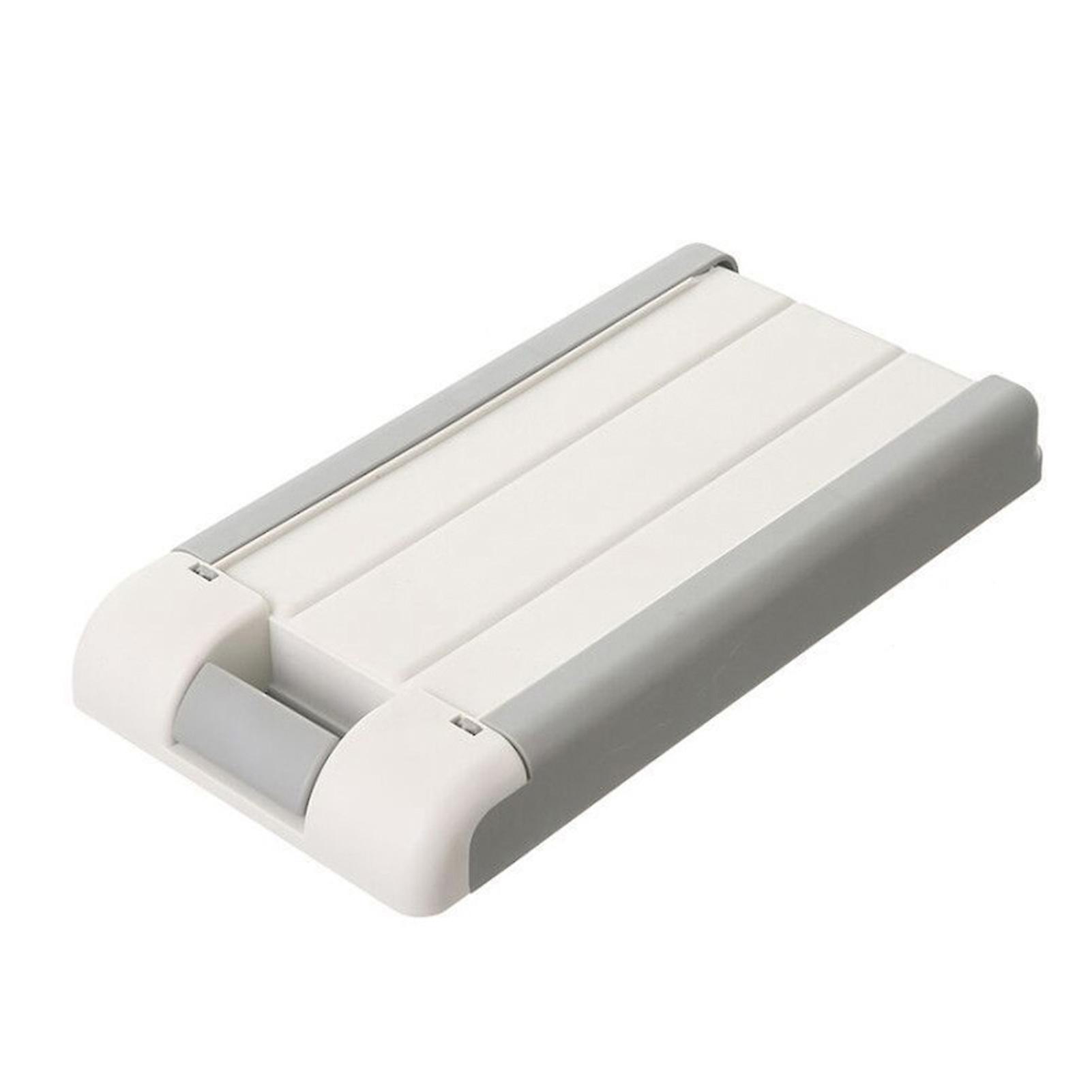 Under Desk Drawer with Clasp Buckle Adhesive Stationery Remote Control Tray Invisible Antislip