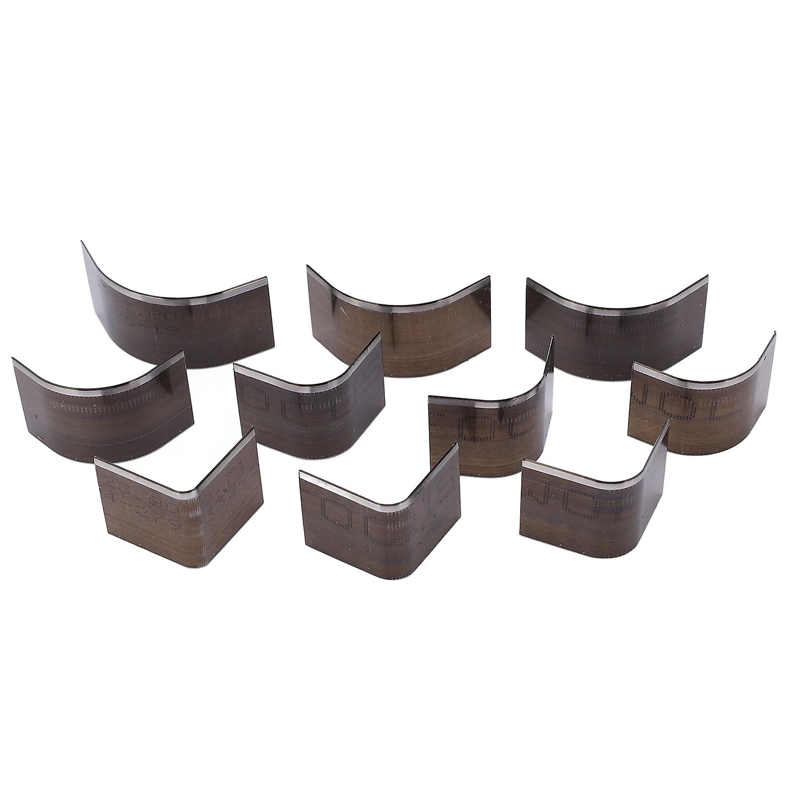 10Pcs Leather Cutter Punch R Angle Arc Shaped High Carbon Steel High Hardness Wear Resistant Portable Leather Punch Set