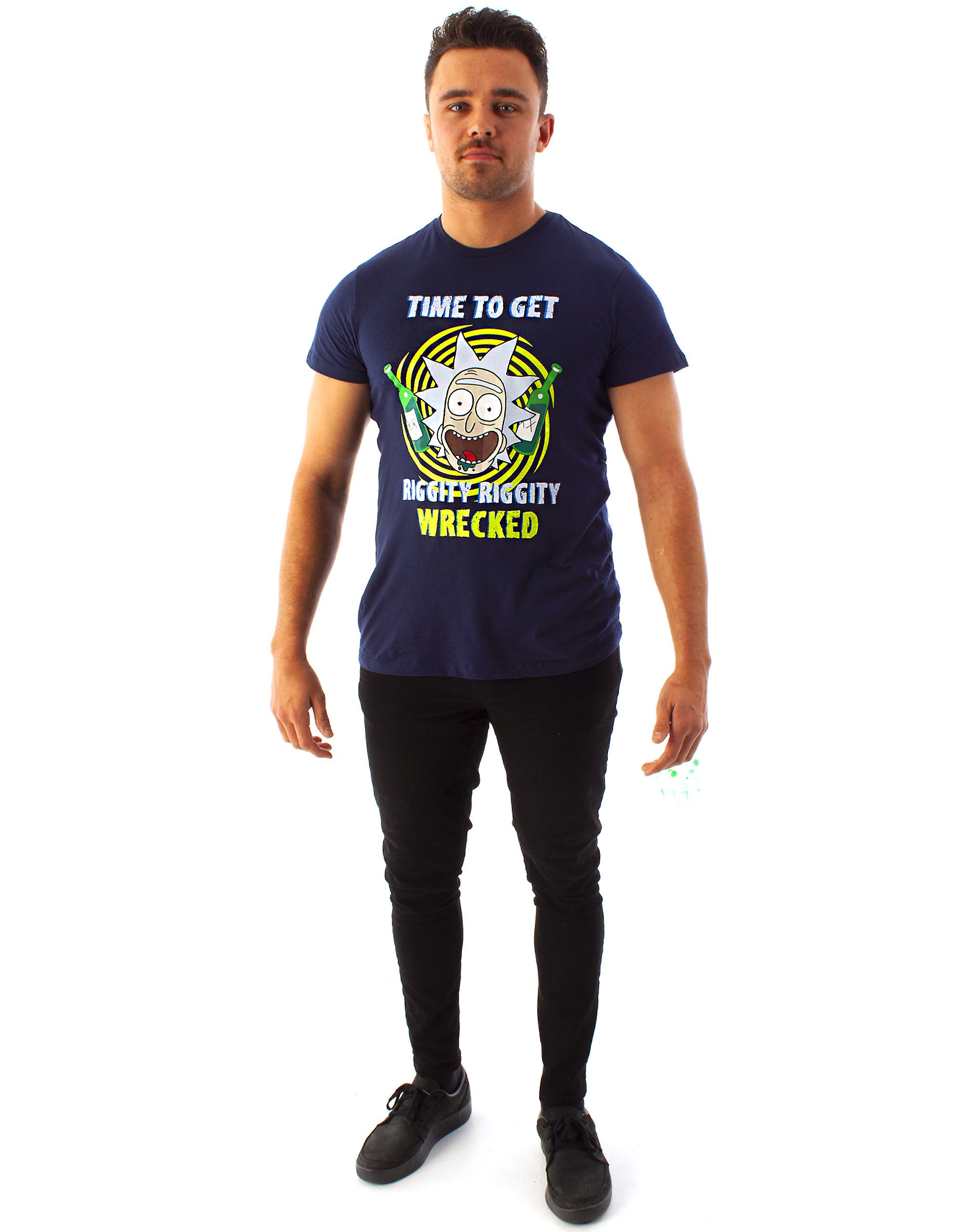 Rick And Morty Mens Short Sleeved T-Shirt Blue Rick