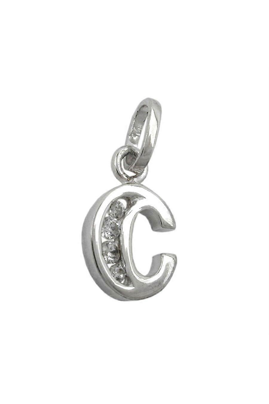 Pendant Initial C With Cz Silver 925 - Gl91444c